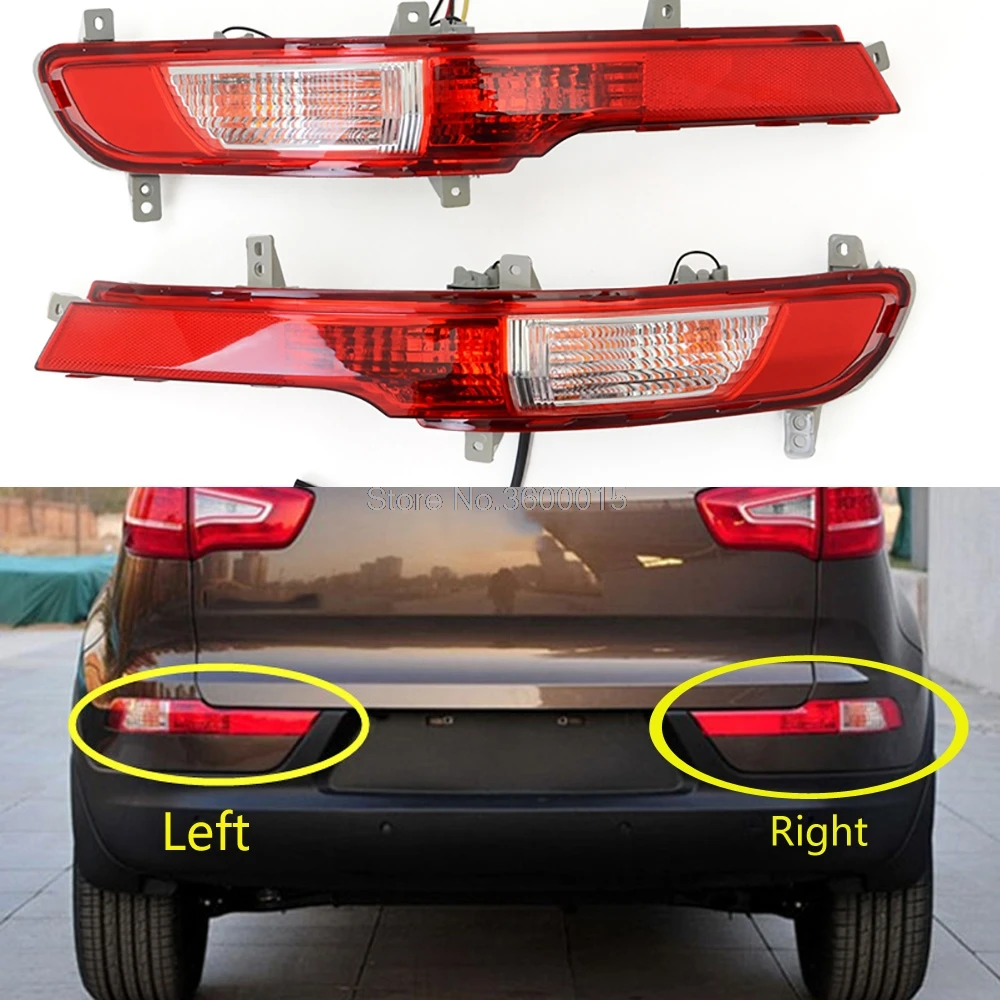Rear Fog light Assembly For Kia Sportage 2011 2012 2013 2014 Tail fog