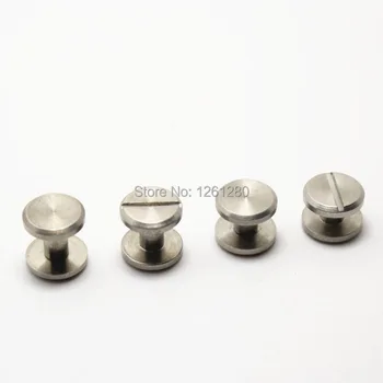 

free shipping flat style10*4*5mm stainless steel rivet wallet bag belt screw diy handmade garment leather hardware part fastener