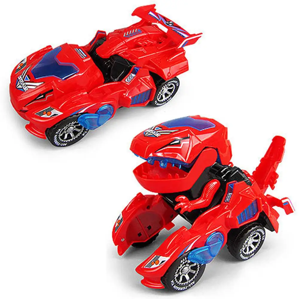 Acheter Déformation électrique dinosaure voiture jouet universel roue Transformation Robot véhicule avec lumières sons cadeau pour enfants