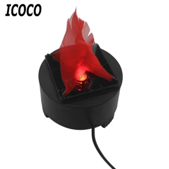 

ICOCO 3W LED Simulated Flame Light Stage Effect Flame Lighting Electronic Brazier Lamp Party Festival Decor US/EU/UK/AU Plug