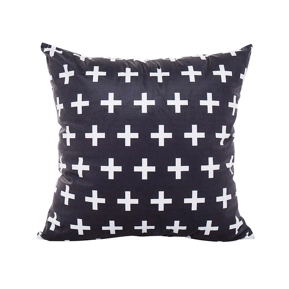 

Cushion Cover Decorative Pillow Case Navy Geometric Autumn Sofa Car Cotton Linen Throw Pillowcase Soft Bed Pillow Case 43X43cm