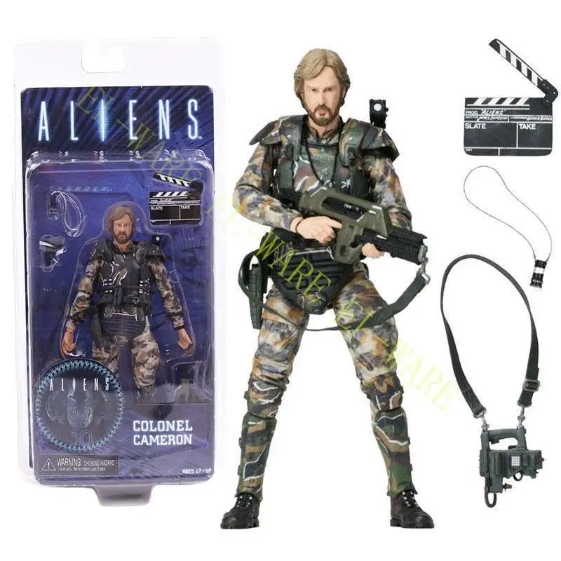 7 дюймов NECA Alien 30TH Ann Colonel Director James Cameron &quotЭксклюзивный ПВХ фигурка Модель