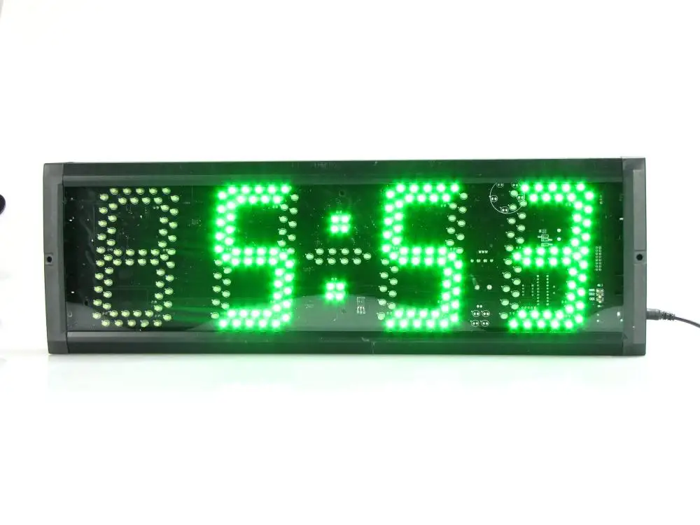 FedEx Светодиодная цифровая электронная зеленый большой экран зеленые цифры пульт дистанционного управления секундомер