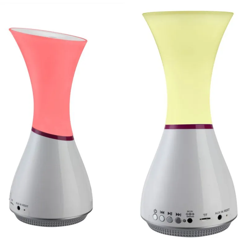 

LED atmosphere creative with TF card decorative reading desk Music full color Speaker Digital display calendar reading RGB lamp