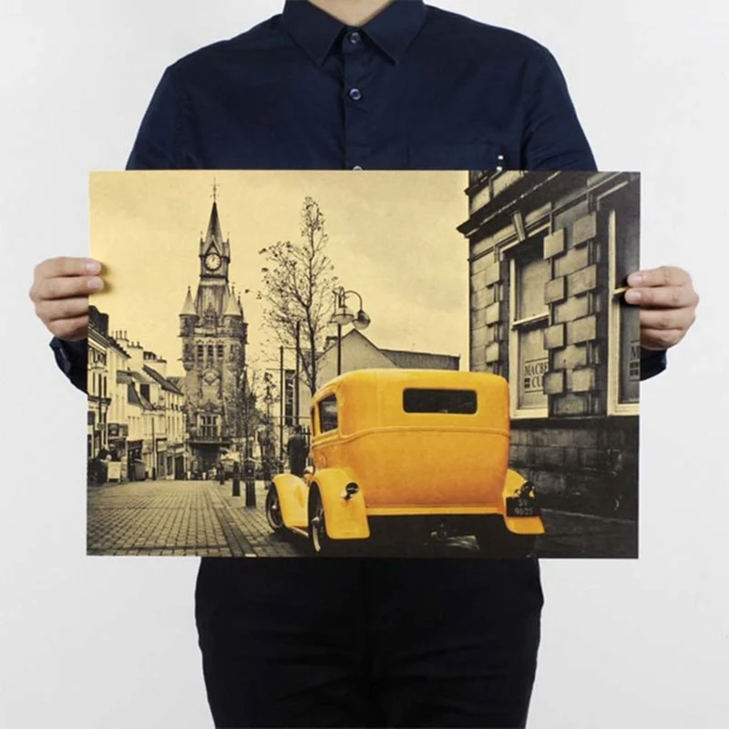 

Movie Retro Poster Adornment Vintage Anime Posters and Prints Living Room Decorative Painting Core Kraft Paper Wall Stickers