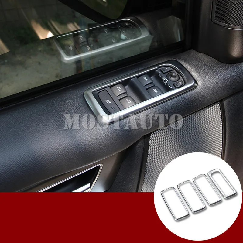

For Land Rover Discovery 4 LR4 Inner Car Door Window Switch Trim Cover 2010-2016 4pcs