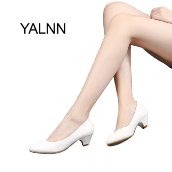 

YALNN Concise New Black 3CM Mature Women High Heels Pump Shoes Office Lady Dress Pumps Women Shoes
