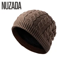 Бренд nuzada внутренние плюшевые зимние осенние мужские женские шапки Skullies Hedging шапка вязаная шапка s дамская шляпа без полей сохраняющая тепло