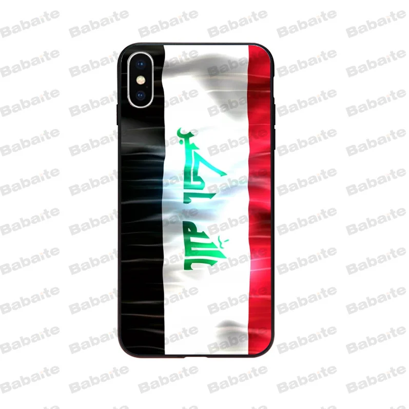 Babaite государственный флаг Ирака Обложка с рисунком Стиль Мягкий чехол для телефона для Apple iPhone 5 5S SE 6 6S 7 8 Plus X XS MAX XR чехол - Цвет: A9