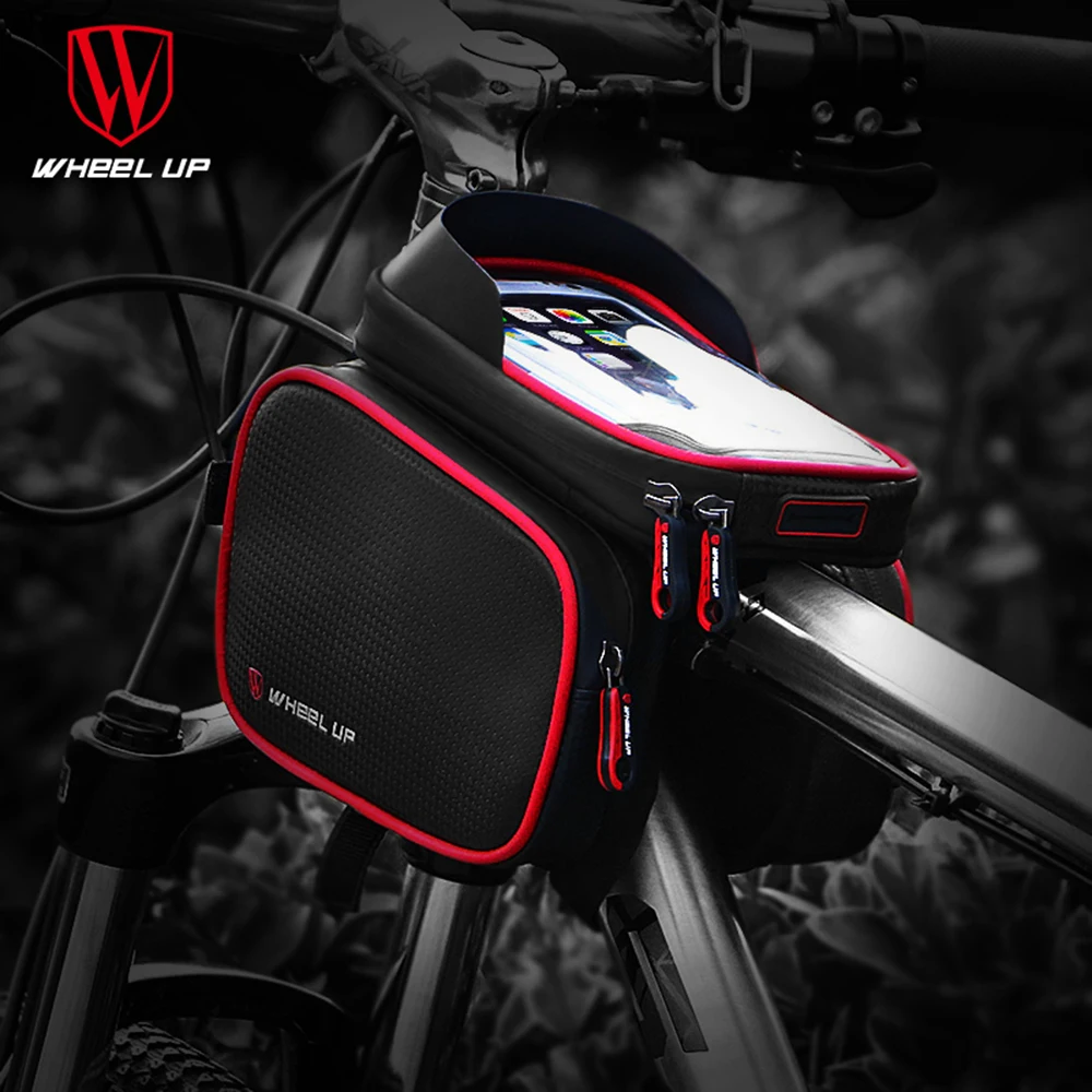 

2019 New 6.2 Inch Waterproof TPU Touch Screen Bike Bags MTB Road Bicycle Front Frame Top Tube Bag Cell Phone Mountain Bicycle