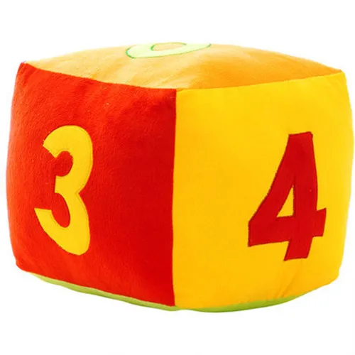 Hot sale New Creative 3D Summer Dice Toy Pillow Plain Applique Dice Shape Office Back Cushion
