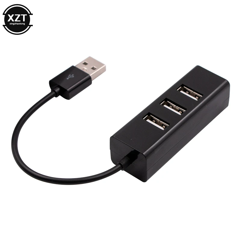 

Mini USB 2.0 Hi-Speed 4 Port USB Hub Splitter Hub Adapter For PC Computer For Portable Hard Drives For Windows Vista new