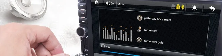 Discount 2 Din Car Multimedia Player GPS navigation 7