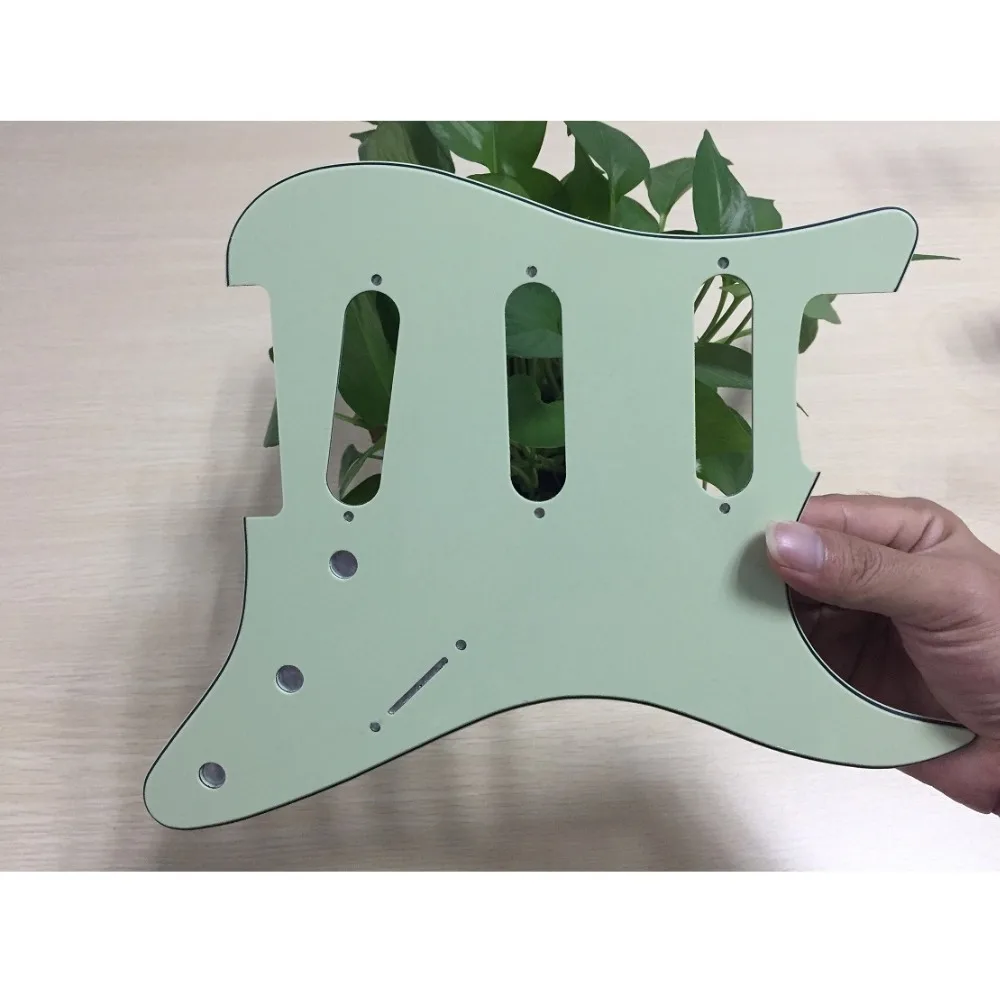 Новый Гитары Запчасти DIY без монтажных отверстий Электрогитары накладку SSS STRAT
