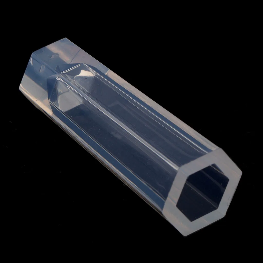 Crystal Shape Silicone Epoxy Resin Casting Mold DIY Pendants Charms Dried Flower Ornament Mould for Jewelry Making Craft 45mm