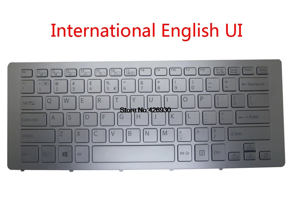 

Laptop Keyboard For SONY For VAIO SVF15N International English UI United States US Arabia AR Portugal PO 149265311 US backlit
