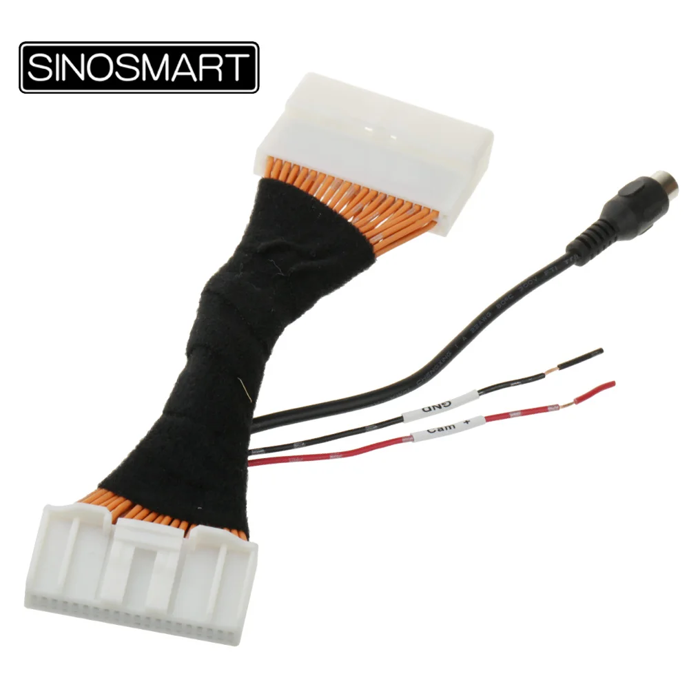

SINOSMART C40 40 Pins Reversing Camera Connection Cable for Toyota Prius OEM Monitor without Damaging the Car Wiring