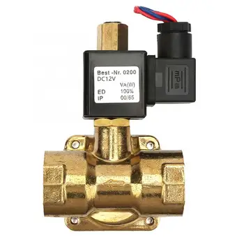 

G1" Normally Open Brass Electric Solenoid Valve for Water Air 0-1.6Mpa 232psi Electric Solenoid Valve