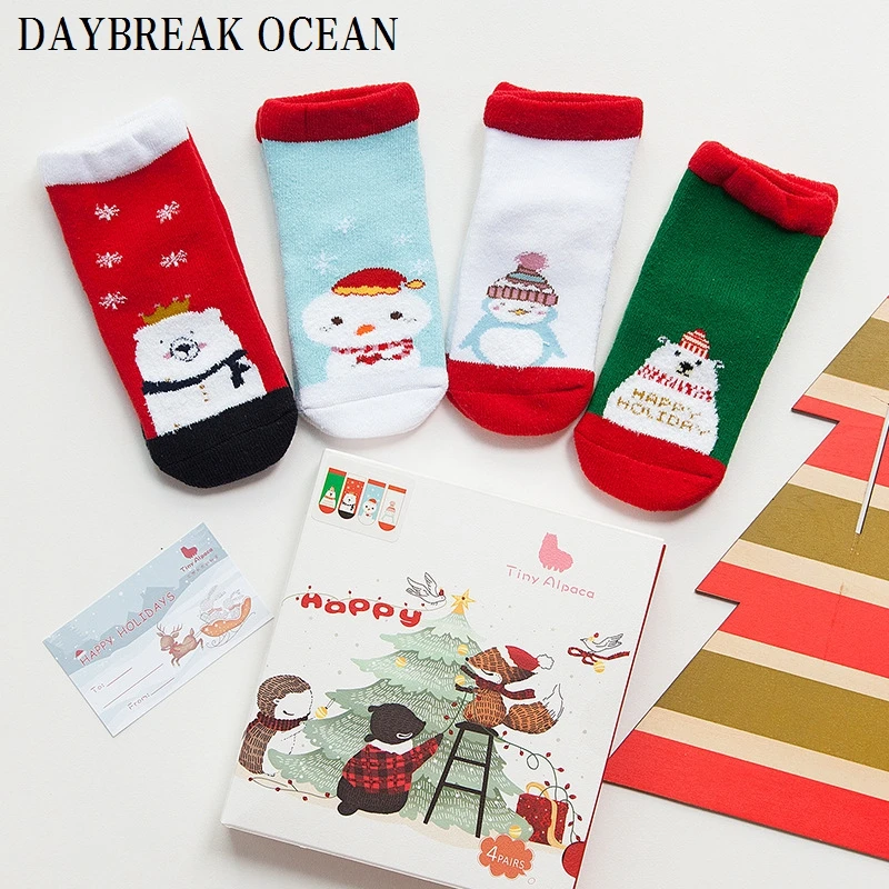 Новый год Рождественский подарок комплект От 1 до 8 лет утепленные хлопковые