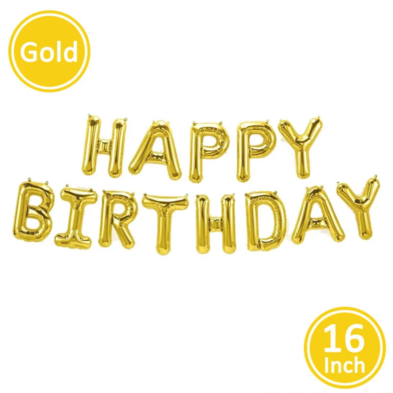 Lincaier 6 лет День рождения номер воздушные шары вечерние украшения 6th I AM Six мальчик девочка поставки юбилей - Цвет: gold letters