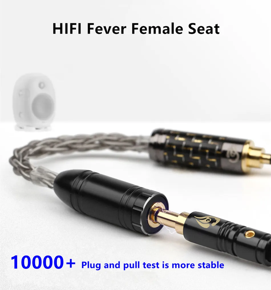 HIFI Earphone Cable 2.5mm 3.5mm 4.4mm Jack 3.5 Male Female DIY 8 Core Silver-Coated Copper Wire For MP3 Player Audio Cord