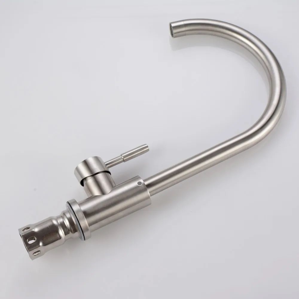 8Kitchen Faucet Stainless Steel Brushed Process Swivel Basin Hot and cold Faucet 360 Degree Rotation Stainless Steel Tap Torneira6