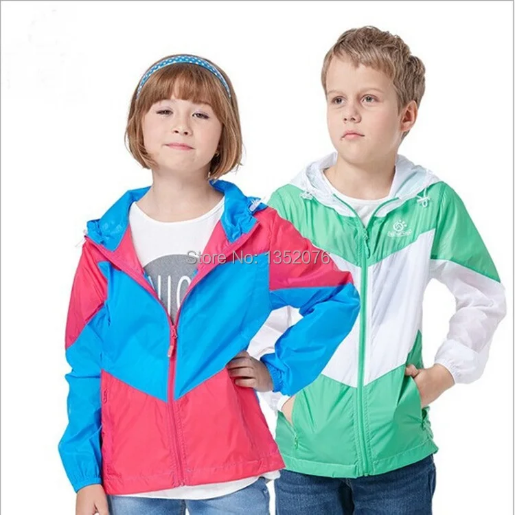 2015 Outdoor Sport Kids Skin Jacket Waterproof Sun & UV protection