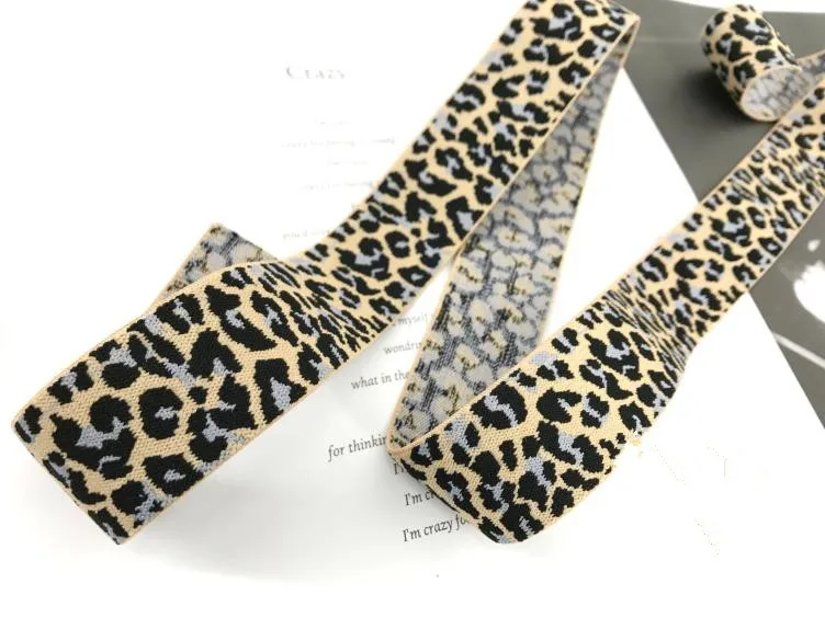Утолщенные мягкие леопардовые штаны, эластичная лента для талии и ног, плоская резиновая лента, аксессуары для одежды ручной работы