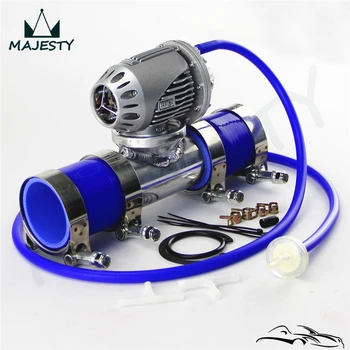 

SQV Blow Off Valve BOV IV 4 +2.75" Flange Pipe+ Silicone Hose +Clamps kit blue