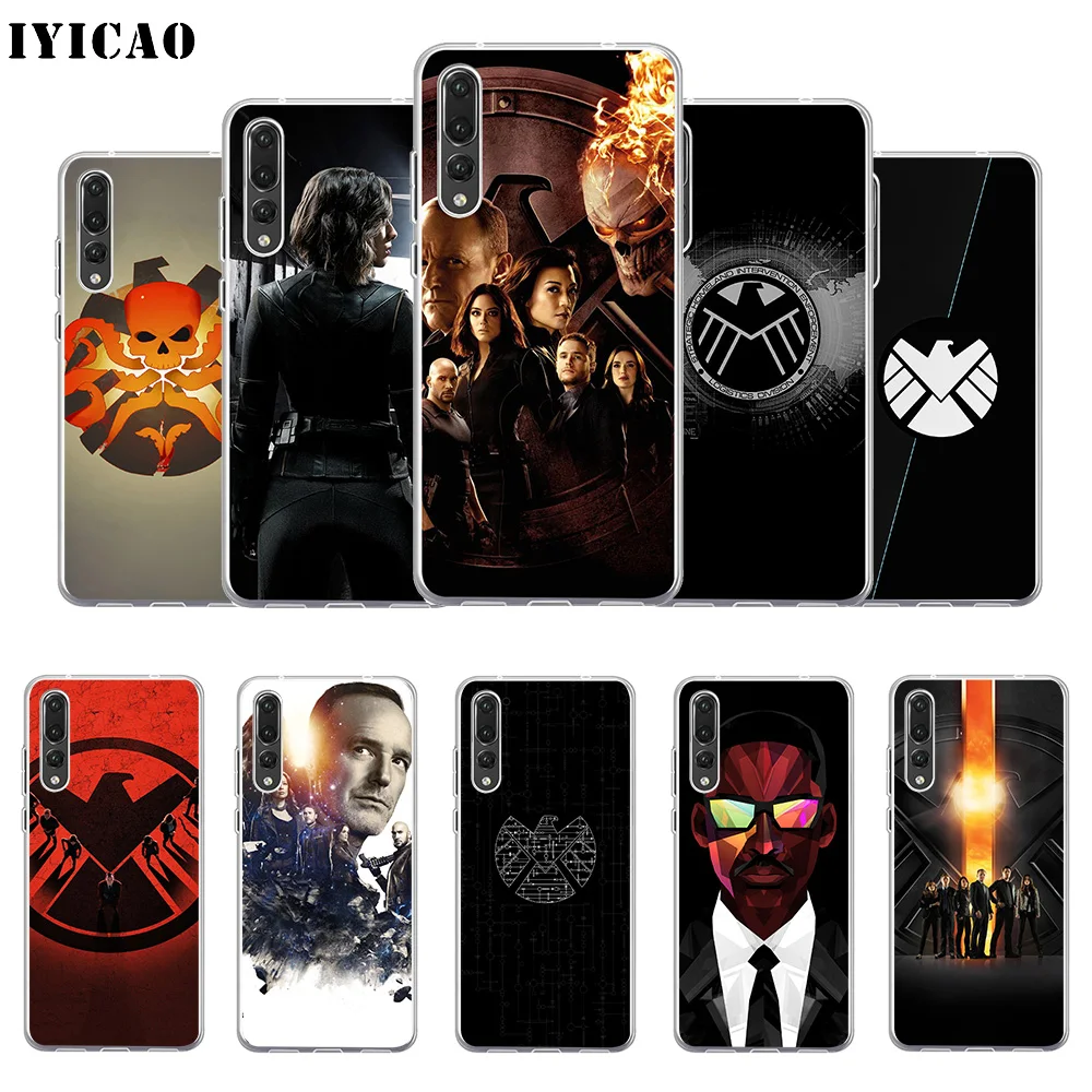 IYICAO Защитный Мягкий силиконовый чехол с Марвел для Huawei P30 P20 Pro P10 P9 P8 Lite P Smart из