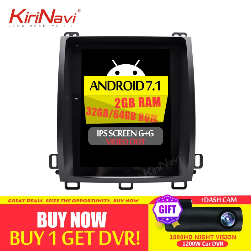Sale KiriNavi Vertical Screen Tesla Style 10.4 Inch Android 6.0 Car Dvd Player For Lexus GX470 Radio Gps Navigation 2004-2009 4G 0 Sale KiriNavi Vertical Screen Tesla Style 10.4 Inch Android 6.0 Car Dvd Player For Lexus GX470 Radio Gps Navigation 2004-2009 4G 0