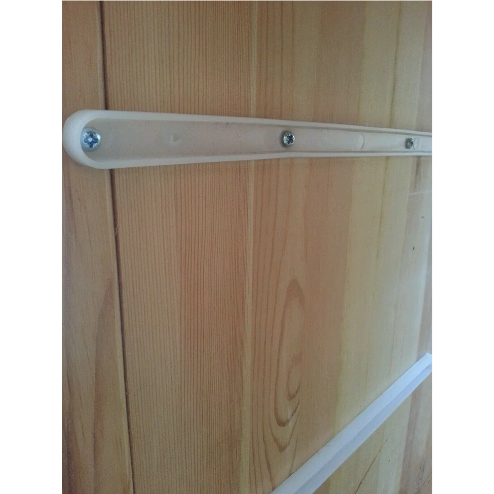 4Pcs With Hole Home Buffer Furniture Hardware Universal Easy Install White Drawer Slide Durable Accessories Cabinet Runners Tool |