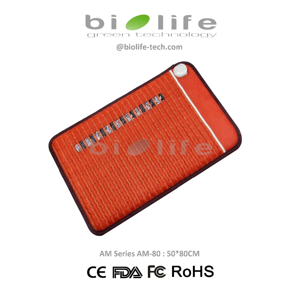 

NON-EMF Thermal Therapy Crystal Mattress Far Infrared Negative ions Biomat Amethyst mat