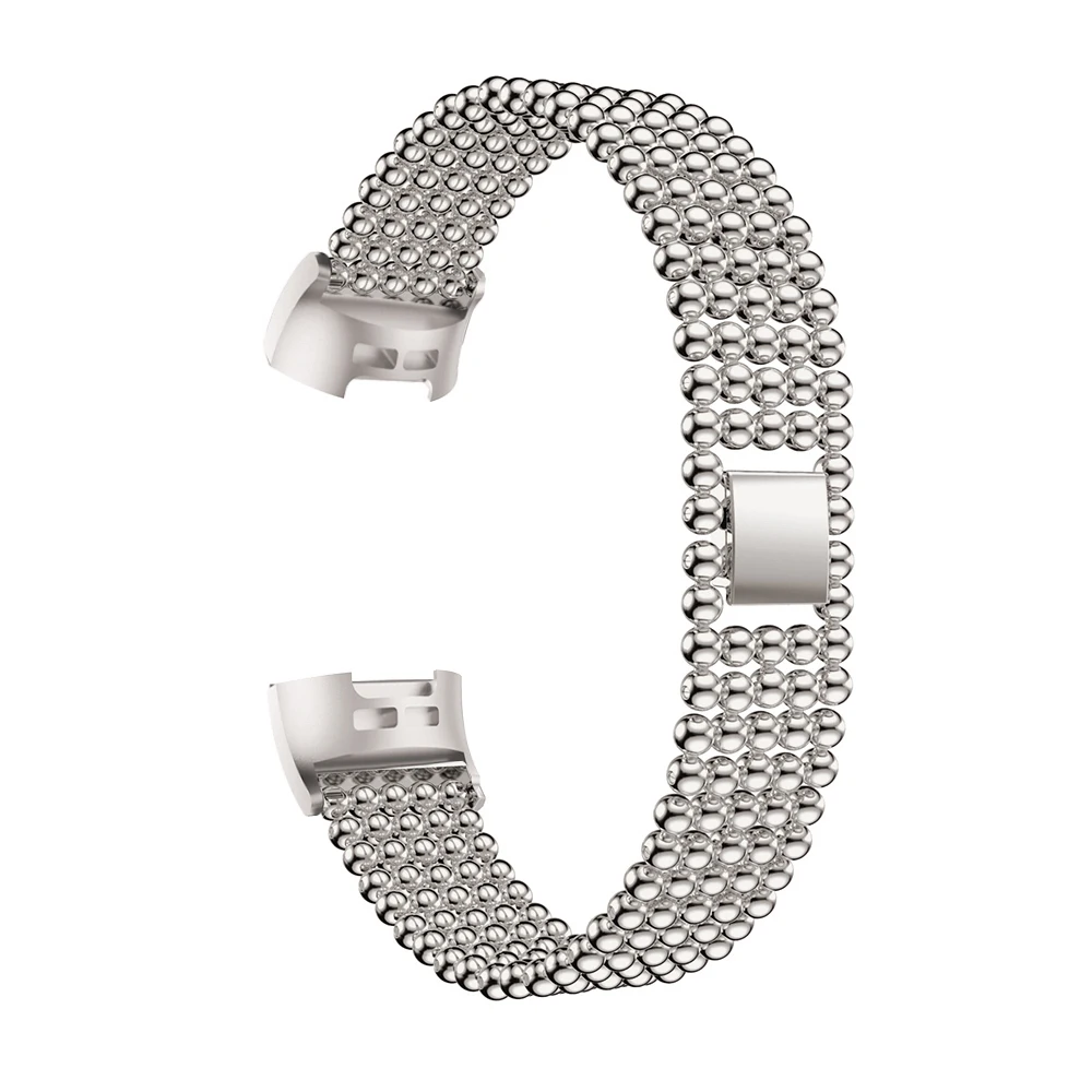 Металлический браслет из нержавеющей стали для Fitbit Charge 3 регулируемый