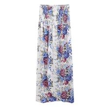 Women Off Shoulder Strapless Dress High Split Sexy Floral Dresses Women Sleeveless Elegant Vestidos De Fiesta