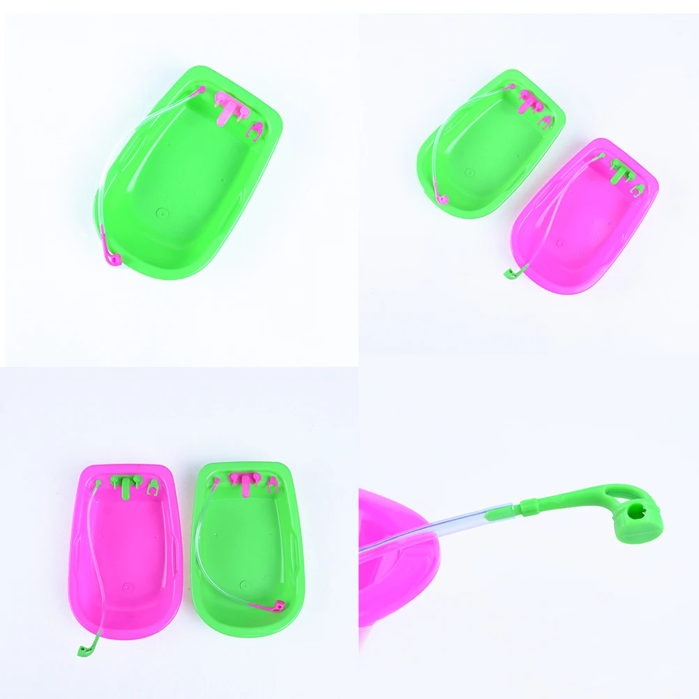 

Baby Toy Bath Tub Doll Accessories Play House Toys Furniture Cute Baby Bathroom Bathtub for Doll Accessaries Play House Decor