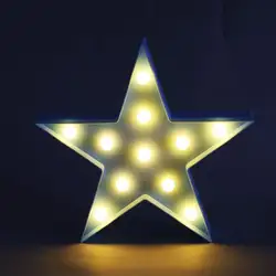 Светодиодный ночник Star 3D настольные лампы Романтический настенный светильник для детей милые спальня светящееся Рождественское украшение