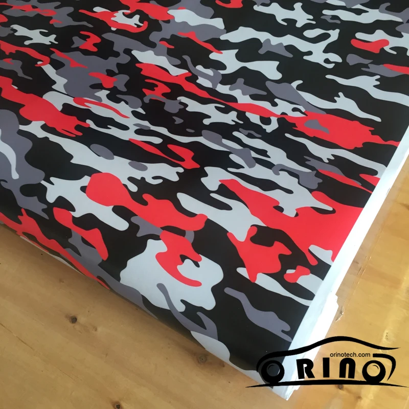 Black Red Camo Vinyl Wrap-3