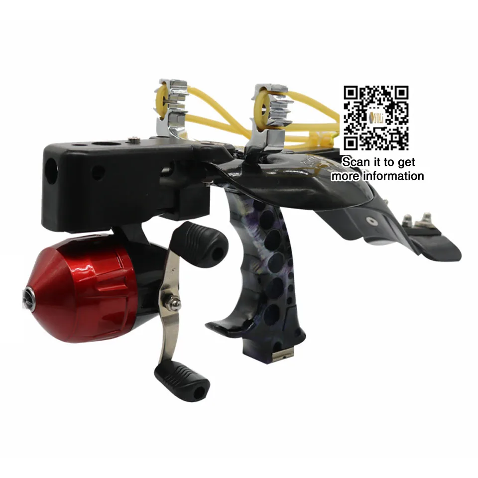 Red Laser Point Slingshot Black Gold Hunting slingshot Fishing Catapult