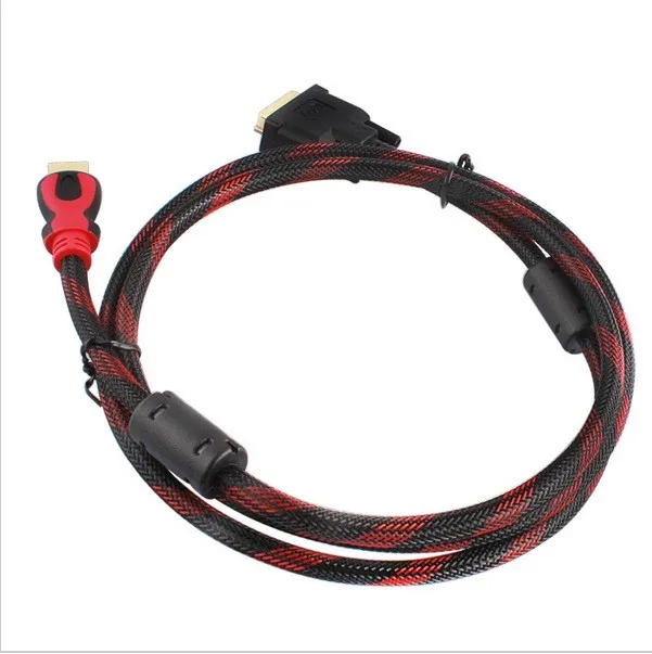 High speed hdmi cable1m,1.8m,2m,3m HDMI to DVI DVI-D 24+1 pin adapter cables 3D1080p for LCD DVD HDTV XBOX PS3 free shipping
