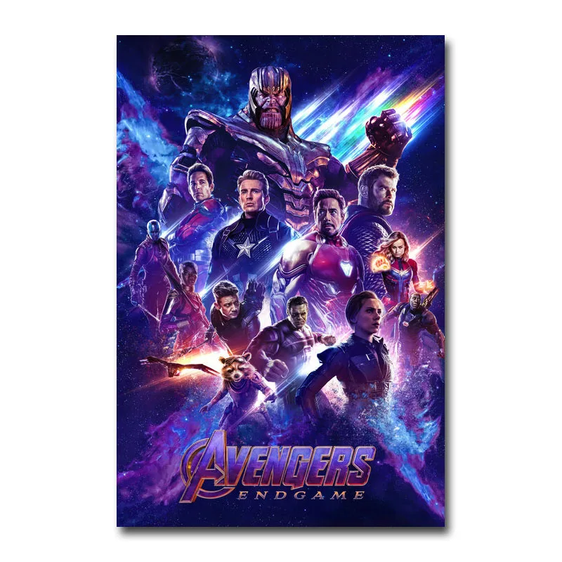 アベンジャーズハイエンドのゲーム映画キャンバスポスター壁アート