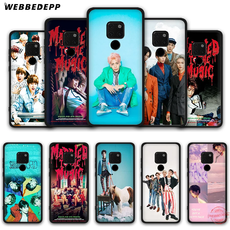 WEBBEDEPP SHINee KPOP Boy мягкий чехол для Huawei Mate 30 10 20 Pro Lite Nova 2i 3 3i 4 5i 2 чехлы | Мобильные