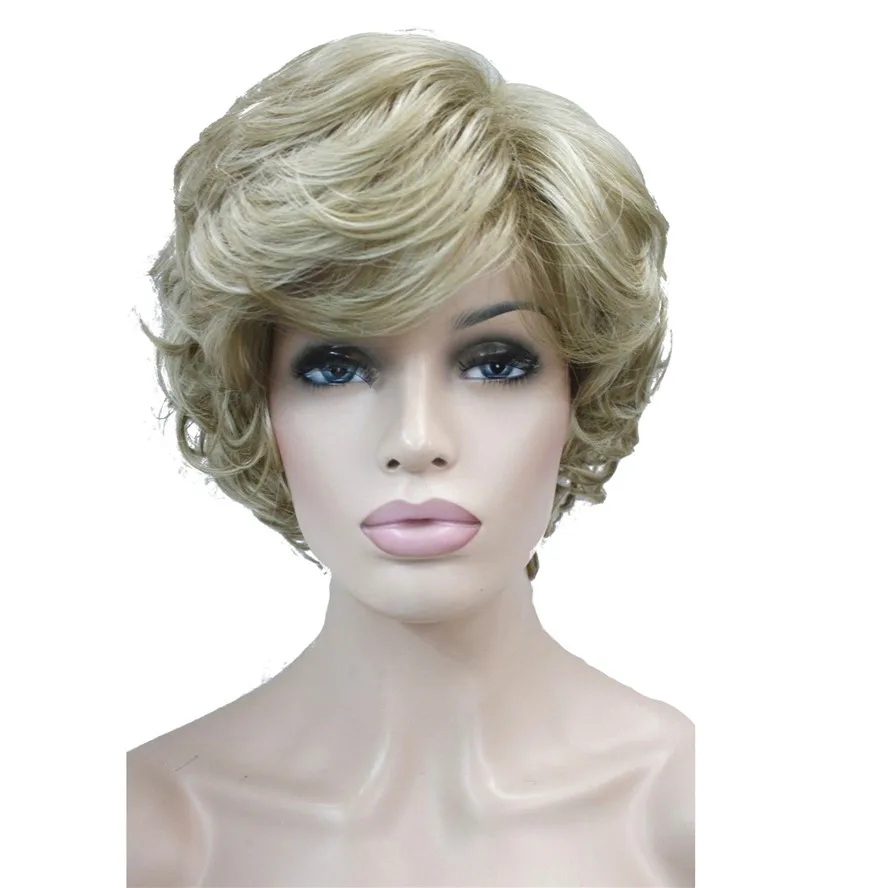 Wolegofur Kupit Strongbeauty Zhenskie Iskusstvennye Pariki Chernyj Korichnevyj Naturalnyj Korotkie Vyushiesya Volosy Sinteticheskij Polnyj Parik 18 Cvet Prodazha Deshevo