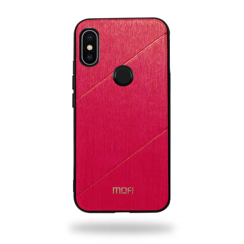 MOFi xiaomi redmi note 6 pro Чехол на заднюю панель защитный чехол для redmi note 6 Чехол для бизнес redmi note 6 pro Чехол - Цвет: red