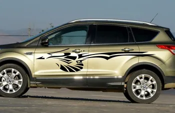 

Car Tribal Art Racing Door Decal for Suv Kuga Truck Vinyl Side Stickers #628