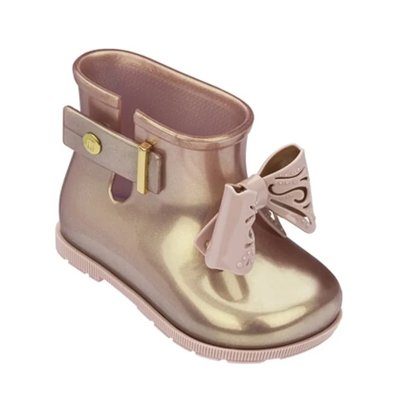 Мини Melissa Sugar Rain Boot Sandal Новинка года; Водонепроницаемая прозрачная обувь для мальчиков и девочек; нескользящие сандалии для девочек; Детские пляжные сандалии для малышей