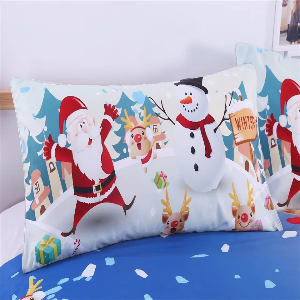 BeddingOutlet Рождественский Комплект постельного белья яркий пододеяльник с