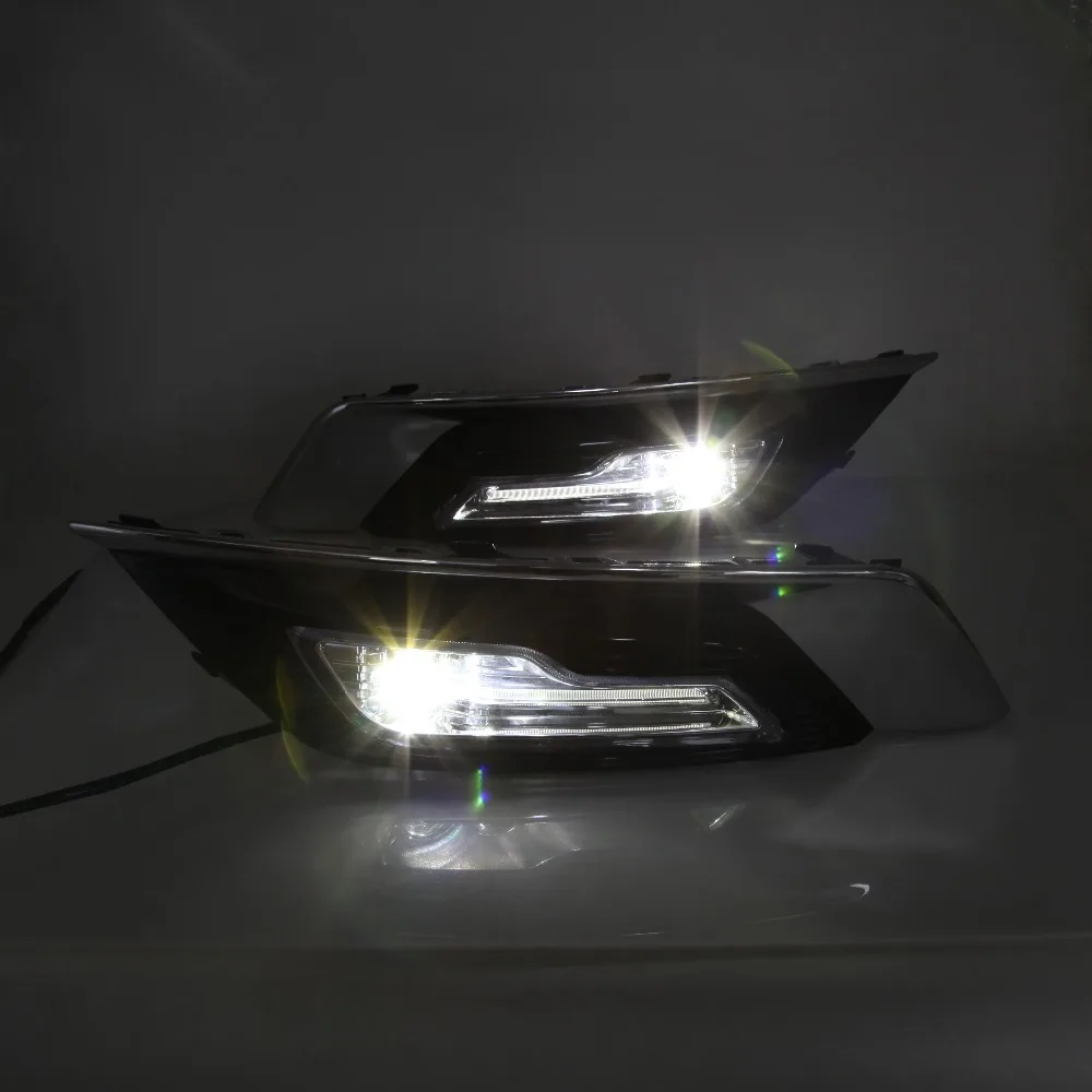 2 pc of LED Fog Lamp Assembly For Ford Fusion 2018 DRL daytime running light for Ford Mondeo car styling LED Daylight Kalaite 3