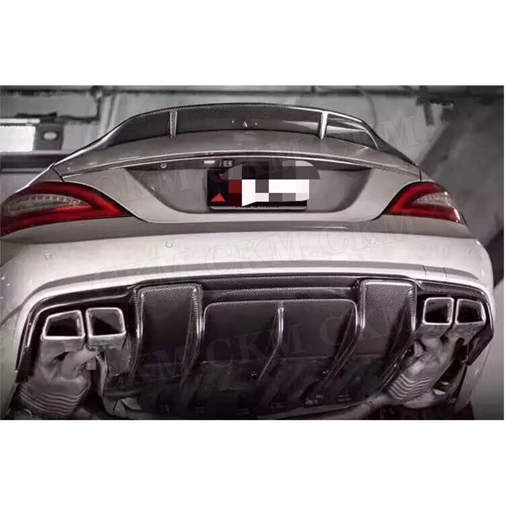 Спойлер заднего бампера из углеродного волокна для Mercedes Benz CLS Class W218 CLS63 AMG 2011 2014