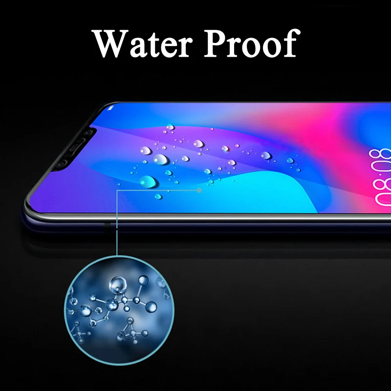 Nicotd 9D For Huawei Honor 8C Tempered Glass Film For Honor 10 8X Full Cover Screen Protector For Huawei Y9 2019 P20 lite pro  (2)
